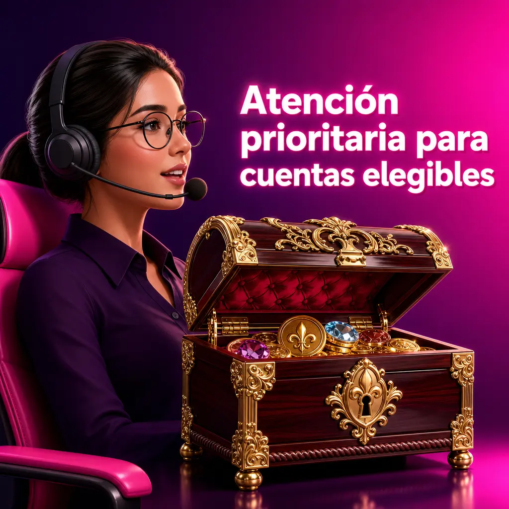 Atención prioritaria para cuentas VIP elegibles con canales dedicados y seguimiento de casos urgentes