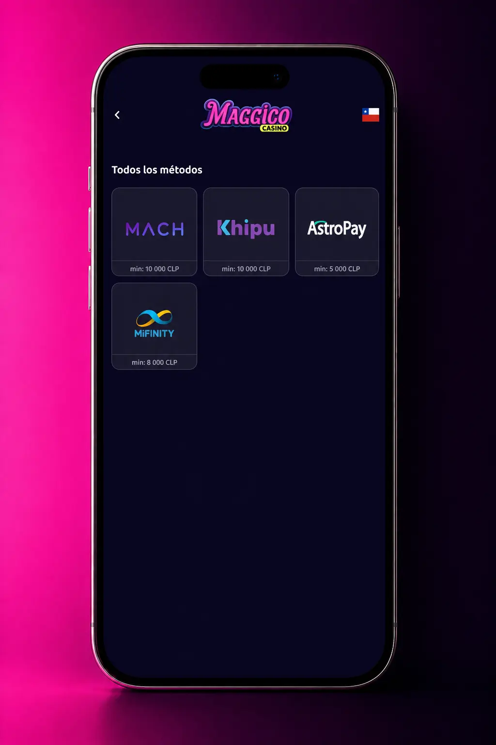 Guía para activar un bono en Chile con cuenta, método CLP, código promocional y requisitos de apuesta.