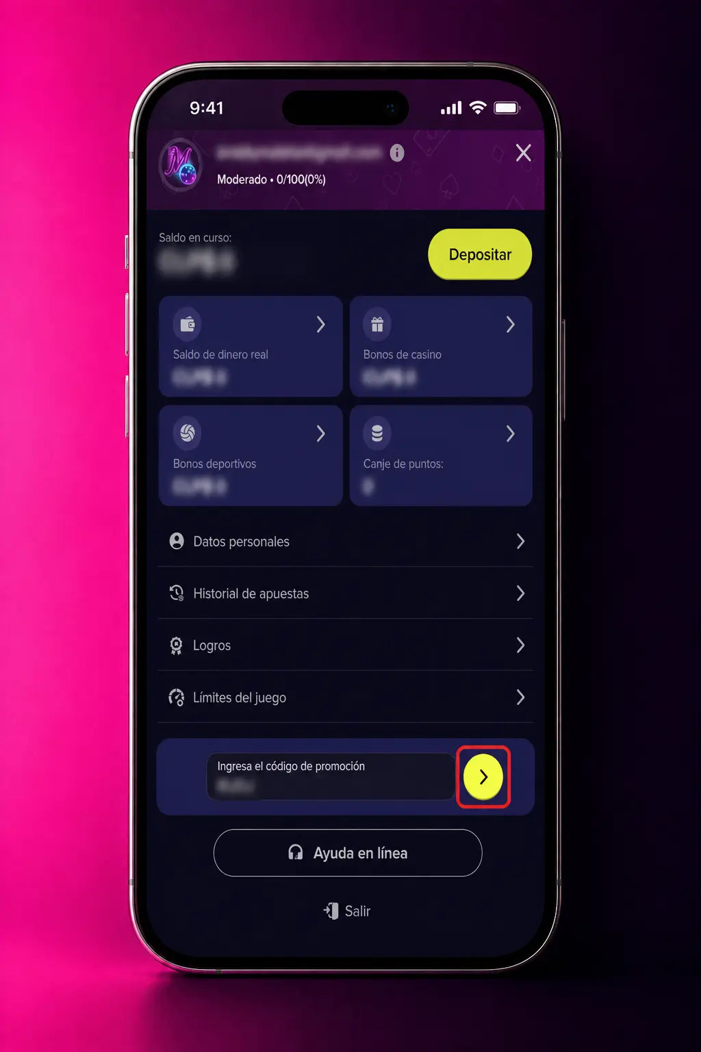 Guía para activar un bono en Chile: cuenta, método CLP, código promocional y activación antes de apostar