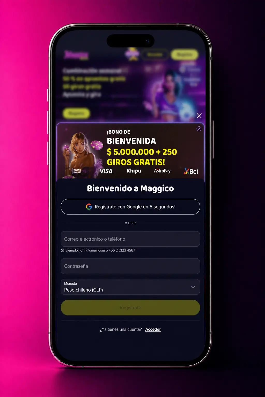 Pasos para activar un bono en Chile: cuenta, método CLP, código promocional y activación antes de apostar