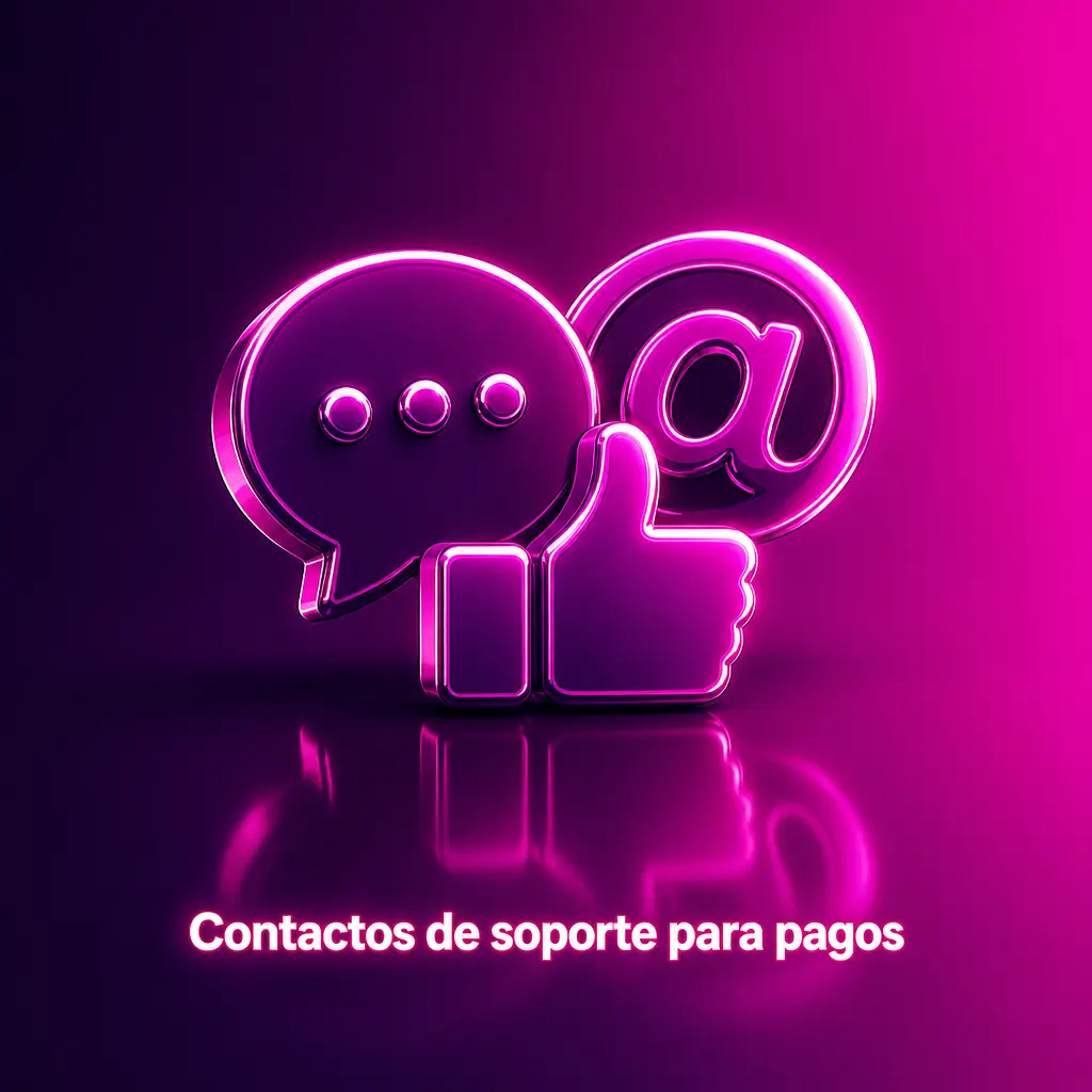 Opciones de soporte para pagos: chat en vivo, correo, formulario interno y verificación de documentos