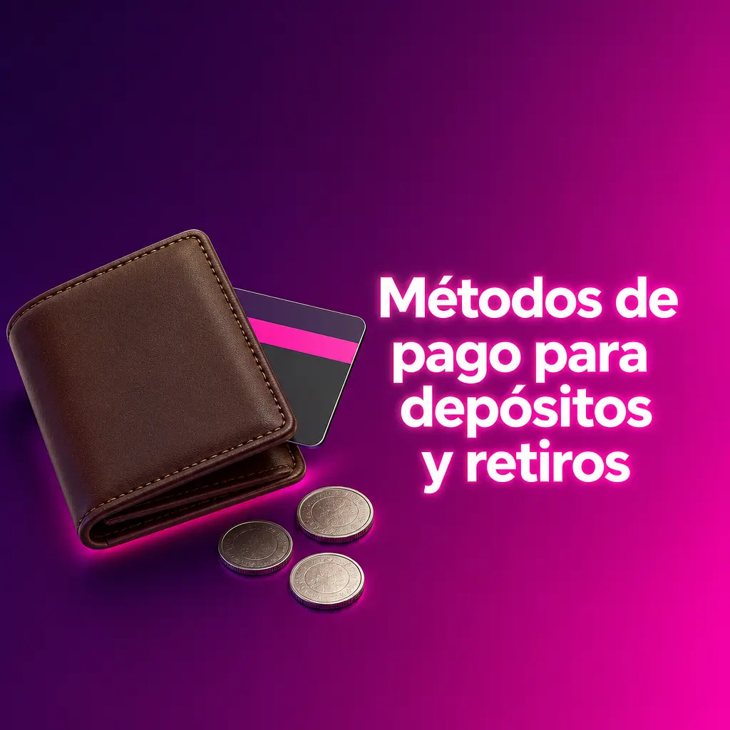 Tabla de métodos de pago para depósitos y retiros con límites y estado en el cajero 2026