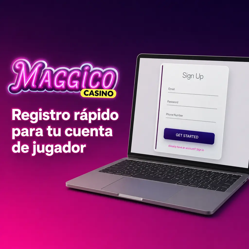 Formulario de registro rápido para cuenta de jugador con validación de datos, contacto y depósito en CLP